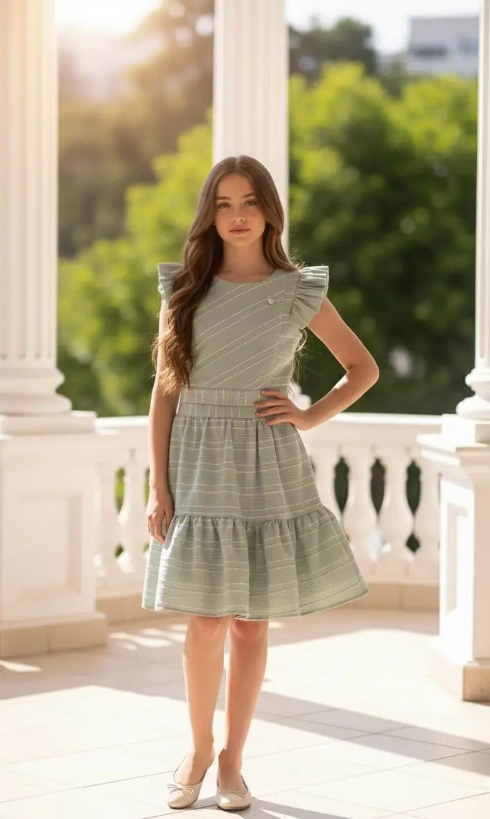 CONJUNTO LISTRAS COR: VERDE CLARO